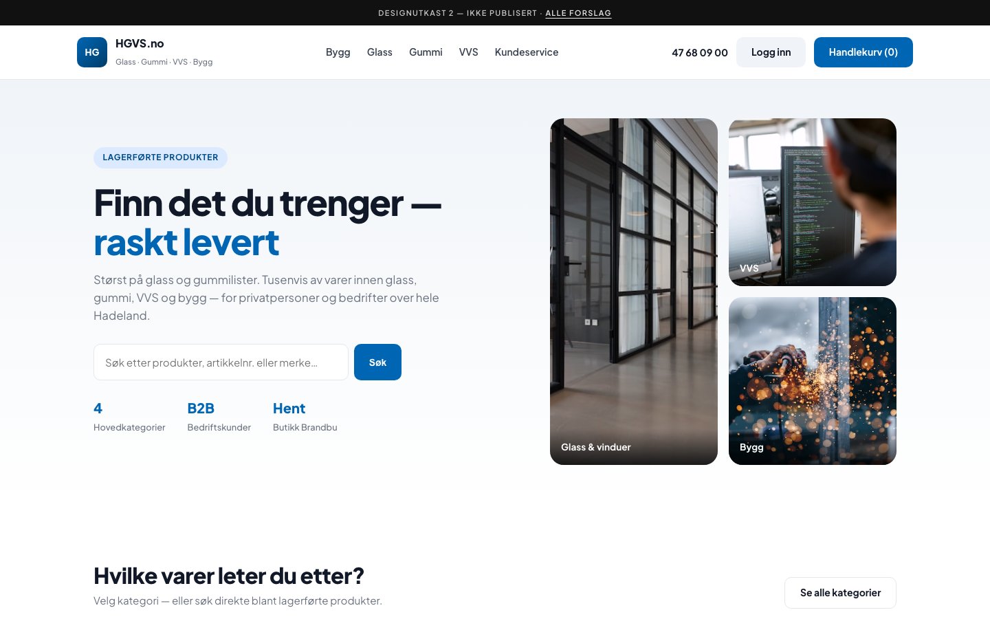 Forhåndsvisning: HGVS — Nettbutikk & oversikt
